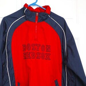 MLB Boston Socks Men's Hoodie/Windbreaker Size L Pockets.